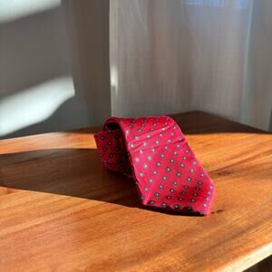 Vintage Bert Pulitzer Tie Made in USA Red Tie